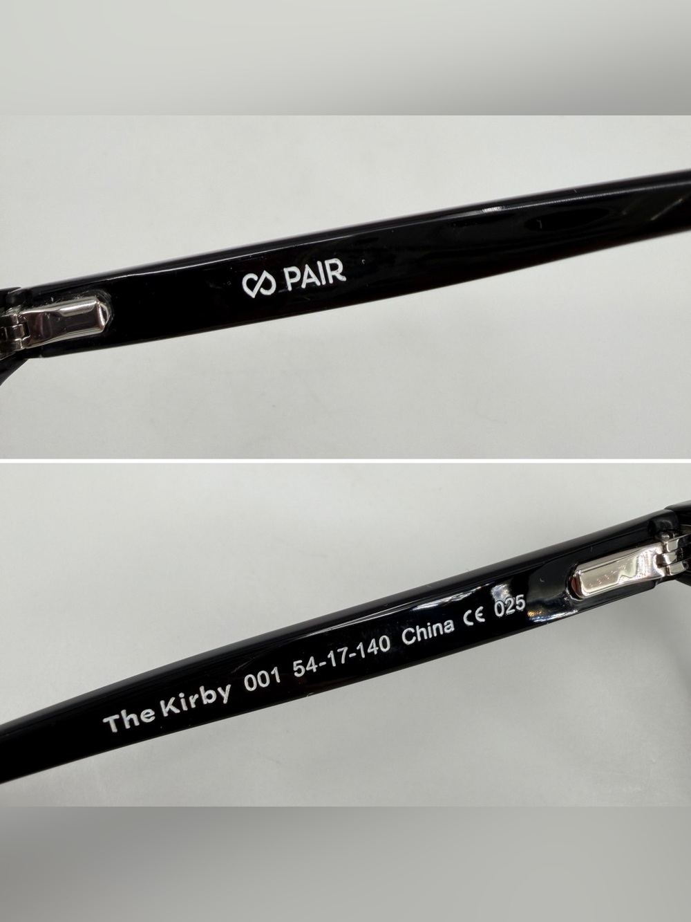Pair Eyewear Glasses Kirby Black Frames 54-17-140 Pocket Case 2 Magnetic Toppers - Picture 6 of 16